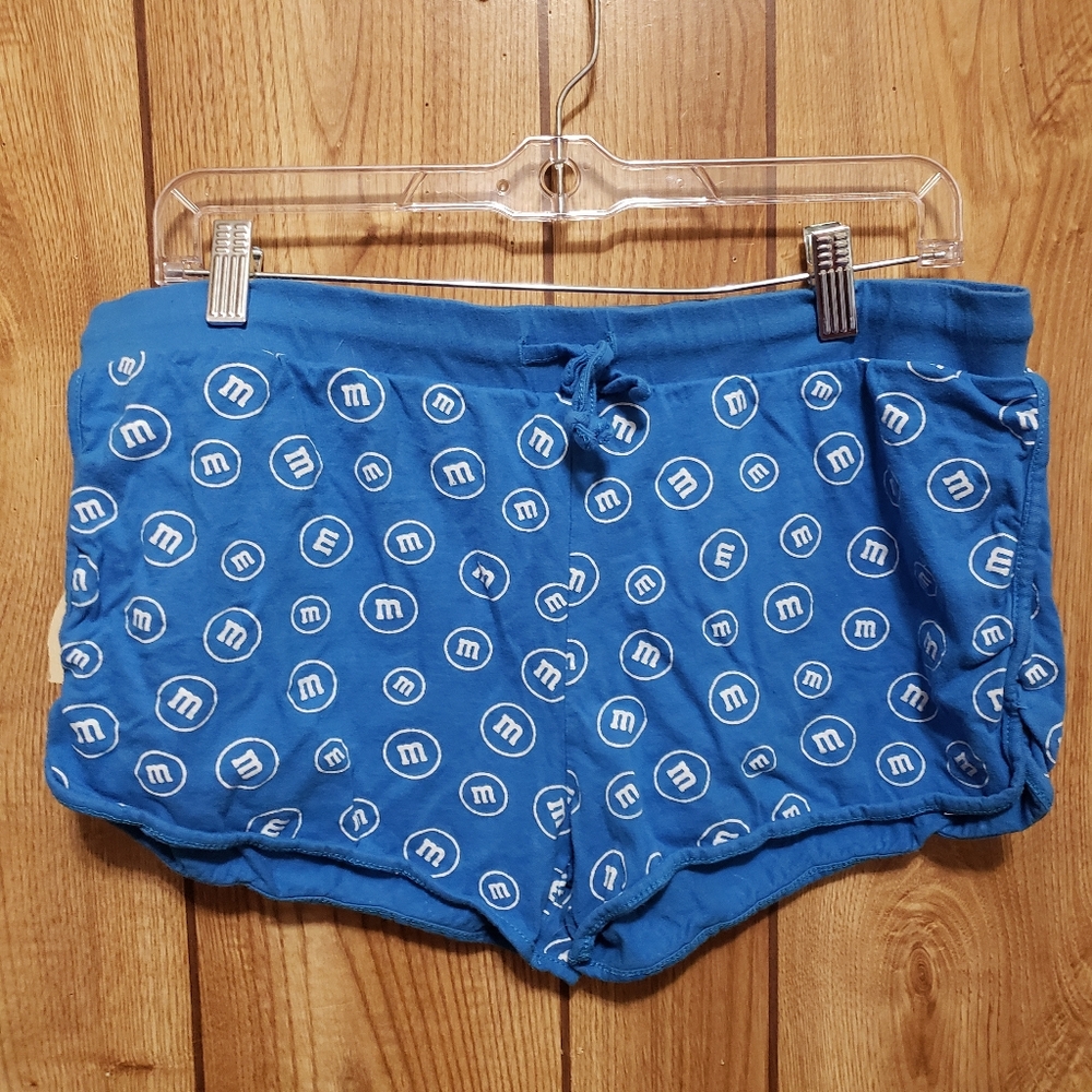 Micro Shorts 100% Cotton M&M Pattern XL Blue/white Official M&M’s
